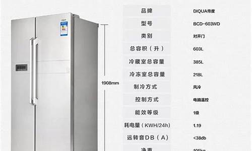 家用双门冰箱尺寸_家用双门冰箱尺寸一般是多少